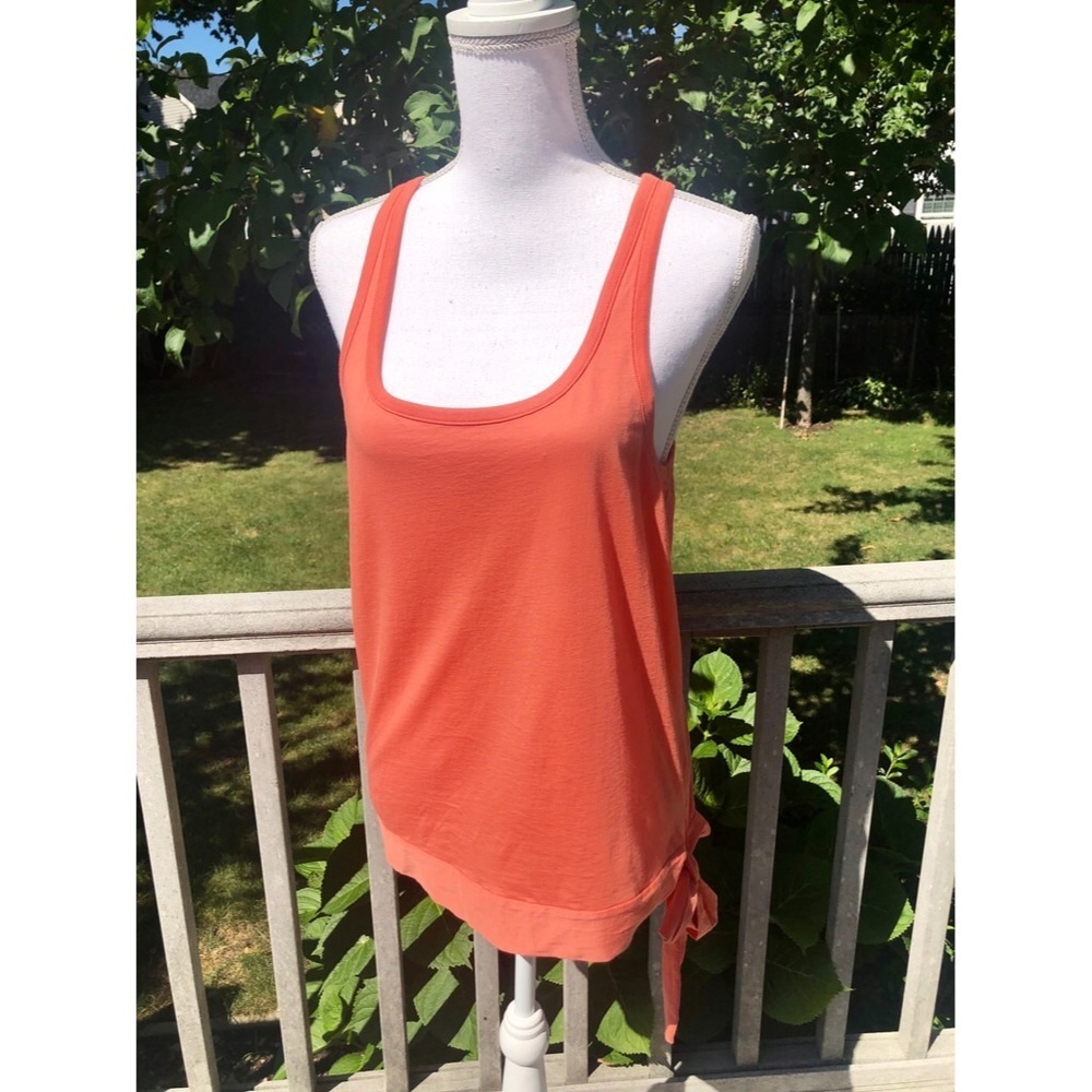 Theory Cotton Tie Side Tank Large
